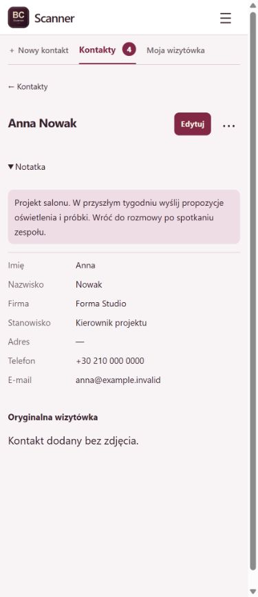 PDF, Excel i telefon — BC Scanner